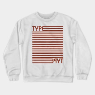 Type Stripes (Red) Crewneck Sweatshirt